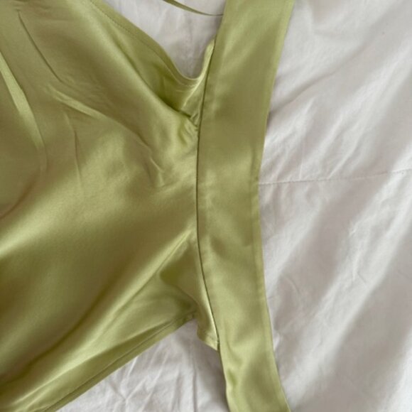 Helmut Lang Silk Halter Midi Dress - Picture 2 of 7